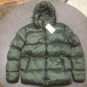 Ron Tomson Olive Puffer Jacket
